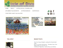 Tablet Screenshot of circleofdivineastrology.com